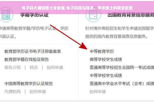 电子科大通信博士含金量,电子科技与技术，学术博士的就业前景