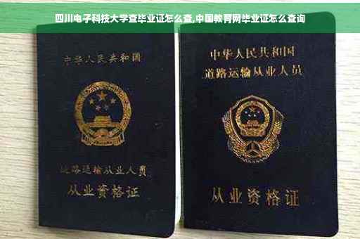 四川电子科技大学查毕业证怎么查,中国教育网毕业证怎么查询
