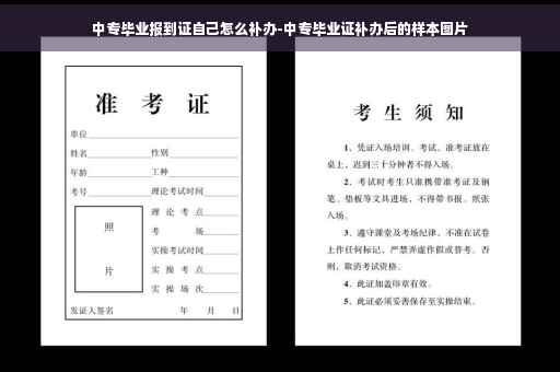 中专毕业报到证自己怎么补办-中专毕业证补办后的样本图片