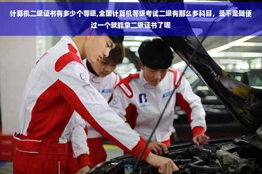 计算机二级证书有多少个等级,全国计算机等级考试二级有那么多科目，是不是随便过一个就能拿二级证书了呢