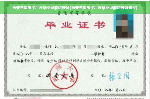 西安三星电子厂没毕业证能进去吗(西安三星电子厂没毕业证能进去吗知乎)