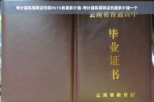 考计算机等级证书和PETS各要多少钱-考计算机等级证书要多少钱一个