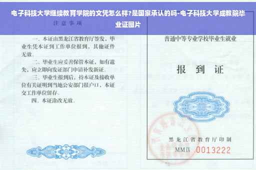 电子科技大学继续教育学院的文凭怎么样?是国家承认的吗-电子科技大学成教院毕业证图片