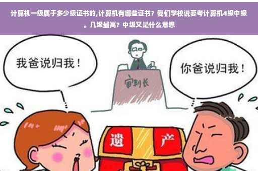 计算机一级属于多少级证书的,计算机有哪些证书？我们学校说要考计算机4级中级。几级最高？中级又是什么意思