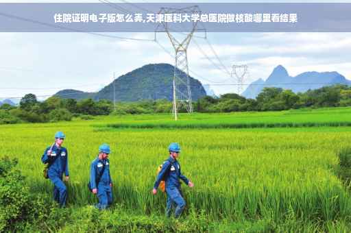 住院证明电子版怎么弄,天津医科大学总医院做核酸哪里看结果