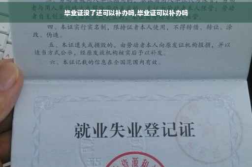 毕业证没了还可以补办吗,毕业证可以补办吗