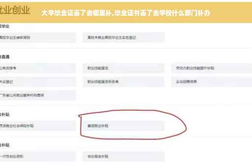 大学毕业证丢了去哪里补,毕业证书丢了去学校什么部门补办