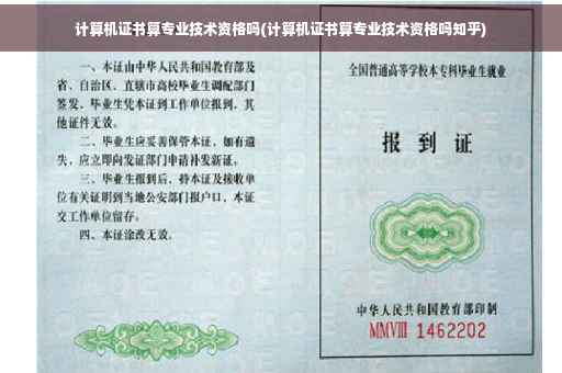 计算机证书算专业技术资格吗(计算机证书算专业技术资格吗知乎)