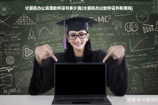 计算机办公应用软件证书多少钱(计算机办公软件证书有用吗)
