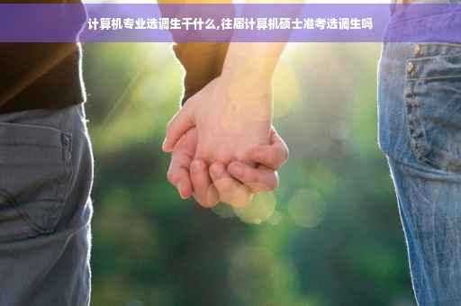 计算机专业选调生干什么,往届计算机硕士准考选调生吗