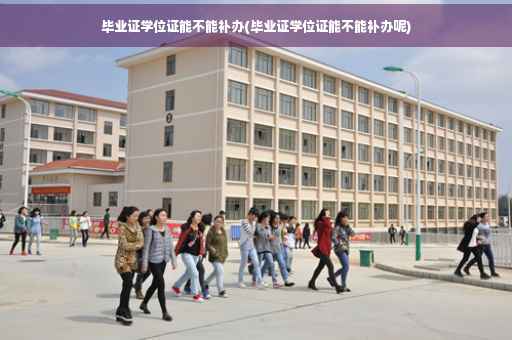 毕业证学位证能不能补办(毕业证学位证能不能补办呢)
