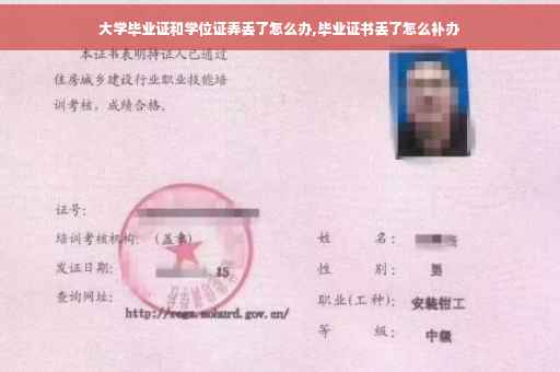 大学毕业证和学位证弄丢了怎么办,毕业证书丢了怎么补办
