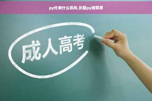 py代表什么机构,长期py啥意思
