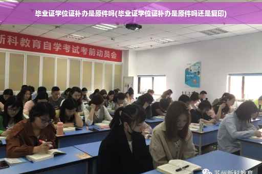 毕业证学位证补办是原件吗(毕业证学位证补办是原件吗还是复印)