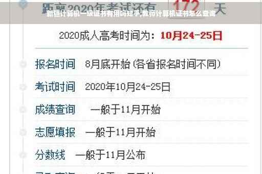 新疆计算机一级证书有用吗知乎,教师计算机证书怎么查询