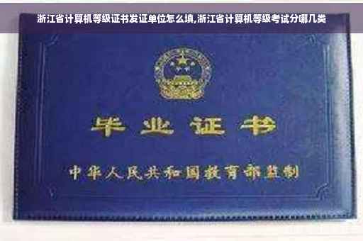 浙江省计算机等级证书发证单位怎么填,浙江省计算机等级考试分哪几类