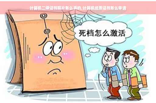 计算机二级证书照片怎么弄的,计算机纸质证书怎么申请