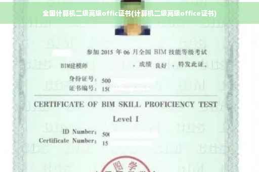 全国计算机二级高级offic证书(计算机二级高级office证书)