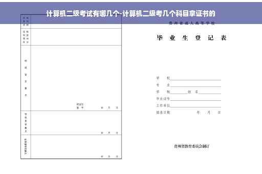 计算机二级考试有哪几个-计算机二级考几个科目拿证书的
