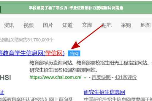 学位证壳子丢了怎么办-毕业证定制补办流程图片高清版