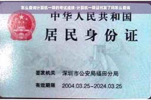 怎么查询计算机一级的考试成绩-计算机一级证书发了吗怎么查询