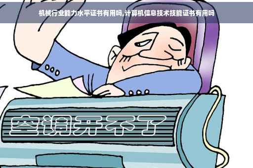 机械行业能力水平证书有用吗,计算机信息技术技能证书有用吗