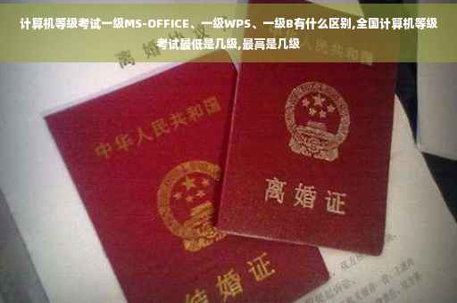 计算机等级考试一级MS-OFFICE、一级WPS、一级B有什么区别,全国计算机等级考试最低是几级,最高是几级