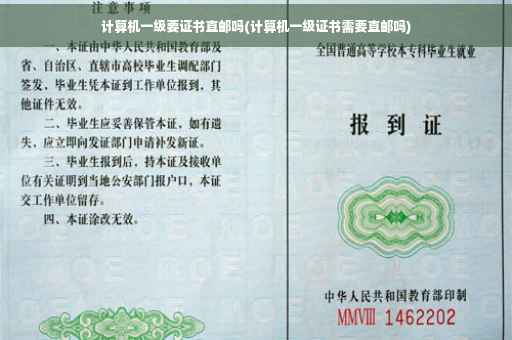 计算机一级要证书直邮吗(计算机一级证书需要直邮吗)