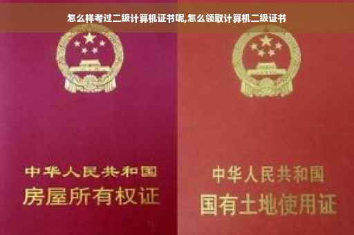 怎么样考过二级计算机证书呢,怎么领取计算机二级证书