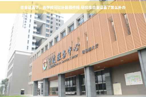 毕业证丢了，去学校可以补到原件吗,研究生毕业证丢了怎么补办