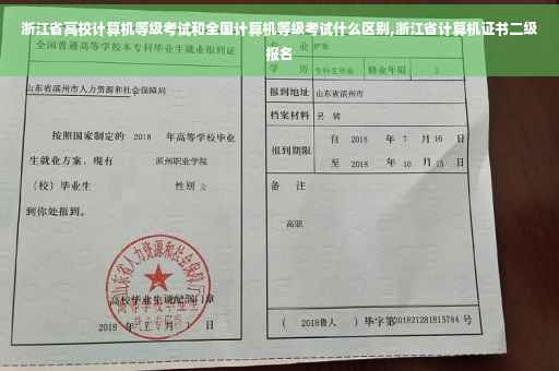 浙江省高校计算机等级考试和全国计算机等级考试什么区别,浙江省计算机证书二级报名