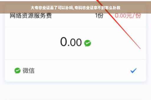 大专毕业证丢了可以补吗,专科毕业证拿不到怎么补救