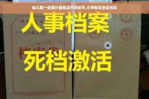 幼儿园一定要计算机证书吗知乎,小学有毕业证书吗