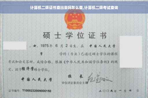 计算机二级证书查出来吗怎么查,计算机二级考试查询