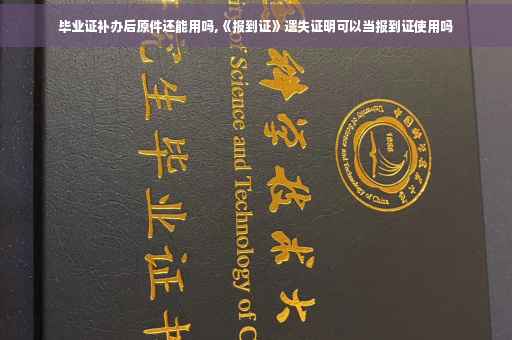 毕业证补办后原件还能用吗,《报到证》遗失证明可以当报到证使用吗