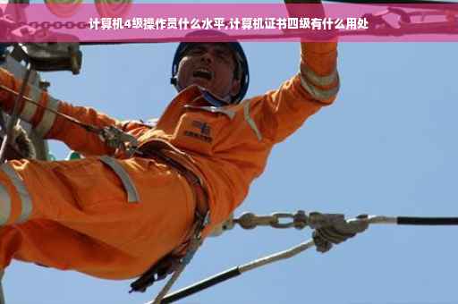 计算机4级操作员什么水平,计算机证书四级有什么用处