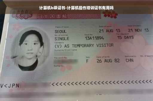 计算机b级证书-计算机操作培训证书有用吗