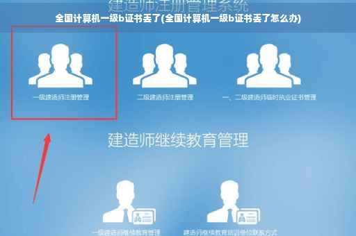 全国计算机一级b证书丢了(全国计算机一级b证书丢了怎么办)