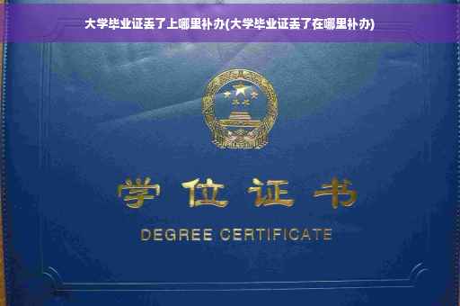 大学毕业证丢了上哪里补办(大学毕业证丢了在哪里补办)
