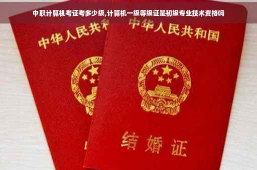 中职计算机考证考多少级,计算机一级等级证是初级专业技术资格吗 中职计算机考证考多少级,计算机一级等级证是初级专业技术资格吗