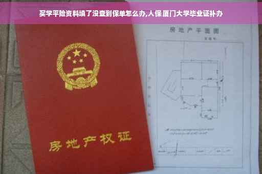买学平险资料填了没查到保单怎么办,人保 厦门大学毕业证补办