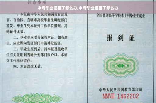 中专毕业证丢了怎么办,中专毕业证丢了怎么办