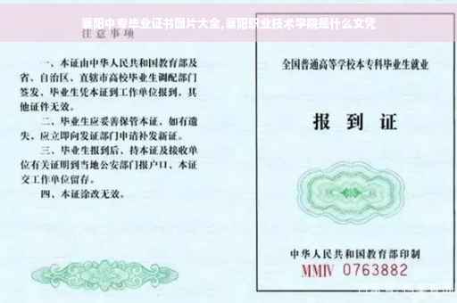 襄阳中专毕业证书图片大全,襄阳职业技术学院是什么文凭