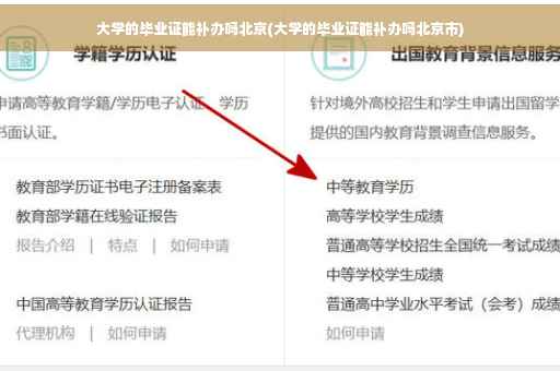 大学的毕业证能补办吗北京(大学的毕业证能补办吗北京市)