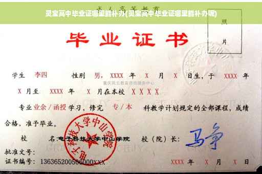 灵宝高中毕业证哪里能补办(灵宝高中毕业证哪里能补办呢)