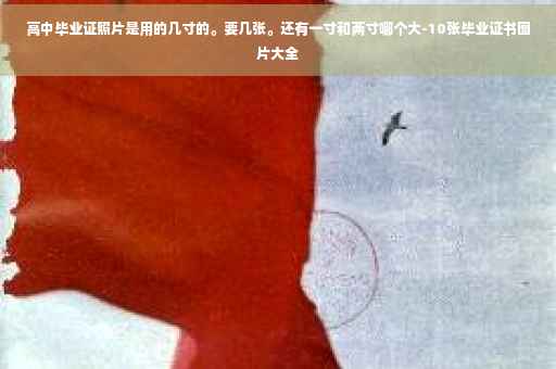 高中毕业证照片是用的几寸的。要几张。还有一寸和两寸哪个大-10张毕业证书图片大全