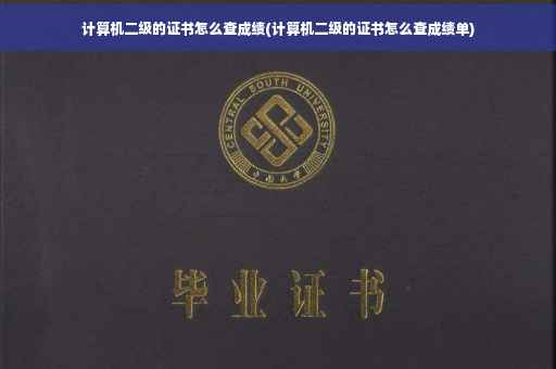 计算机二级的证书怎么查成绩(计算机二级的证书怎么查成绩单)