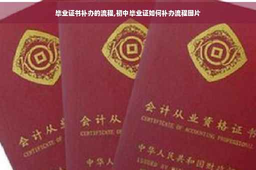 毕业证书补办的流程,初中毕业证如何补办流程图片