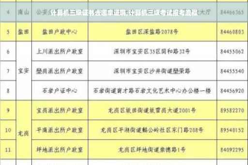 计算机三级证书去哪拿证啊,计算机三级考试报考流程