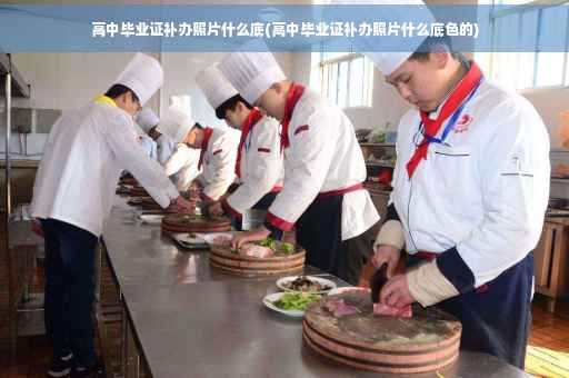 高中毕业证补办照片什么底(高中毕业证补办照片什么底色的)